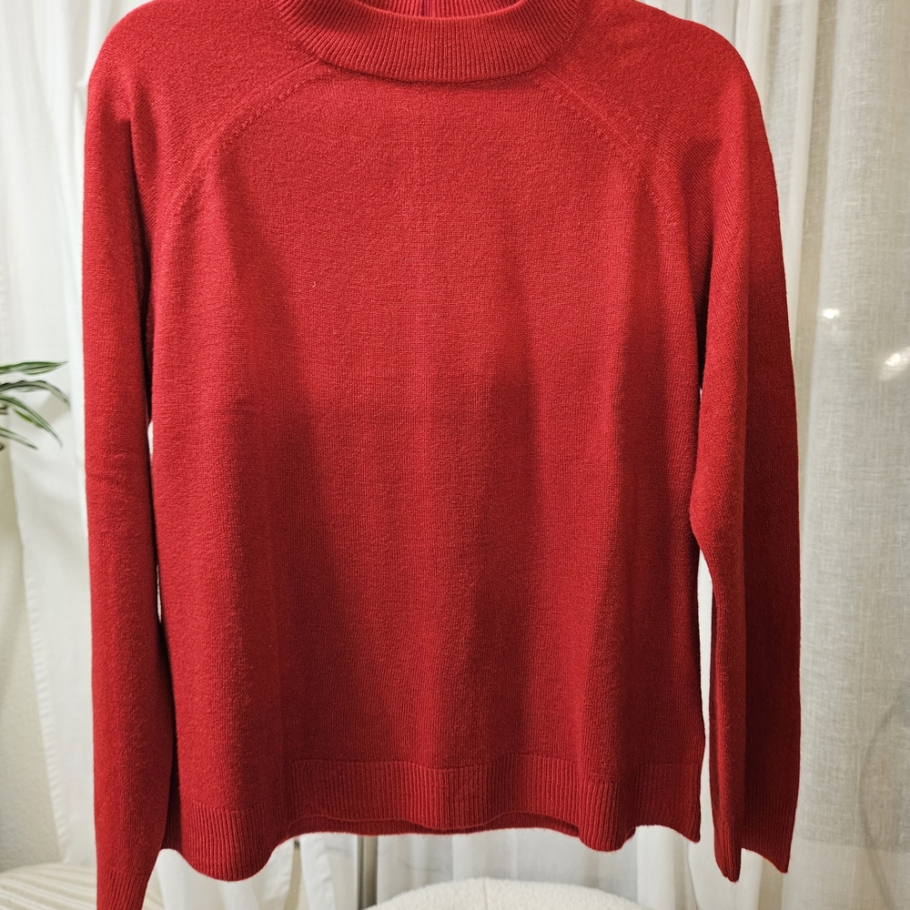 Karen Scott Vibrant Red Turtleneck Sweater
